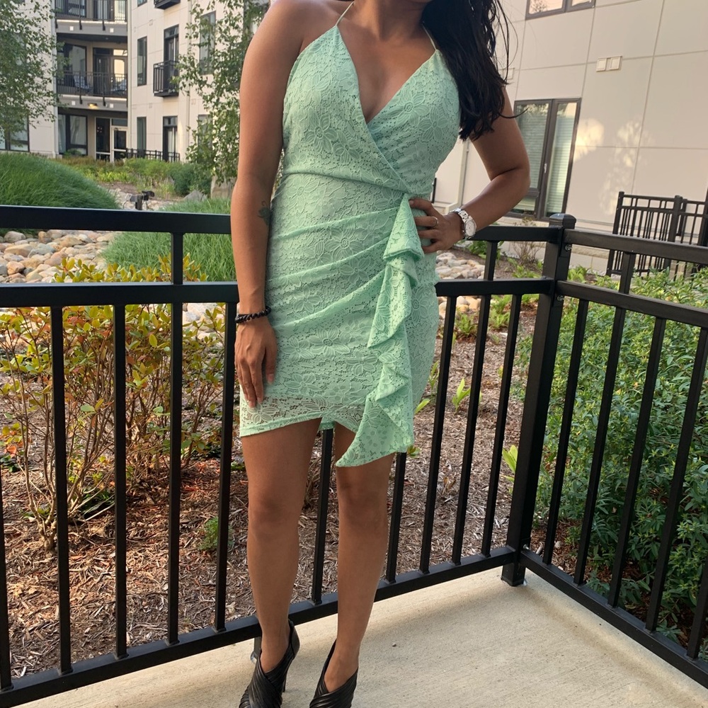 Mint Green Frill Dress